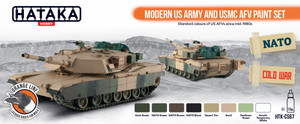 Hataka HTK-CS67 ORANGE LINE – Modern US Army and USMC AFV paint set 8x17ml – immagine 2