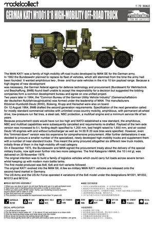 Modelcollect UA72119 German MAN KAT1M1001 8x8 HIGH-Mobility off-road truck 1/72 – immagine 3