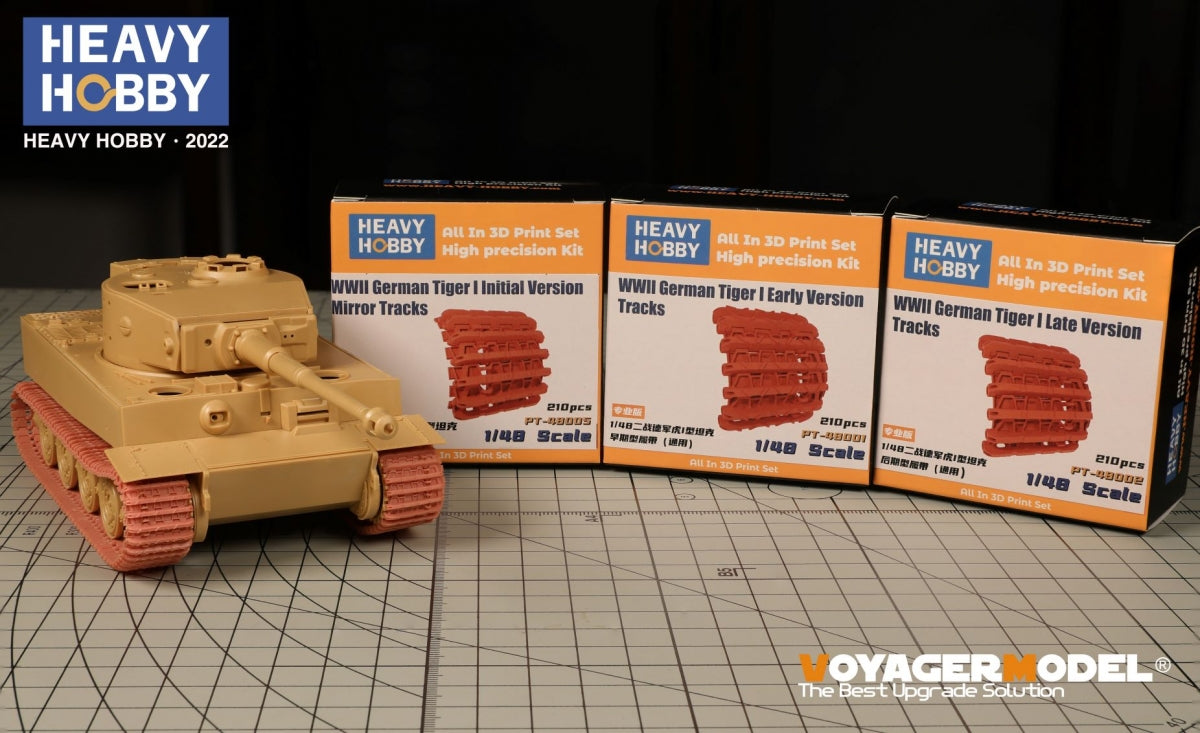 Heavy Hobby PT48005 WWII German Tiger I Initial Version Mirror Tracks 1/48 – imagen 2