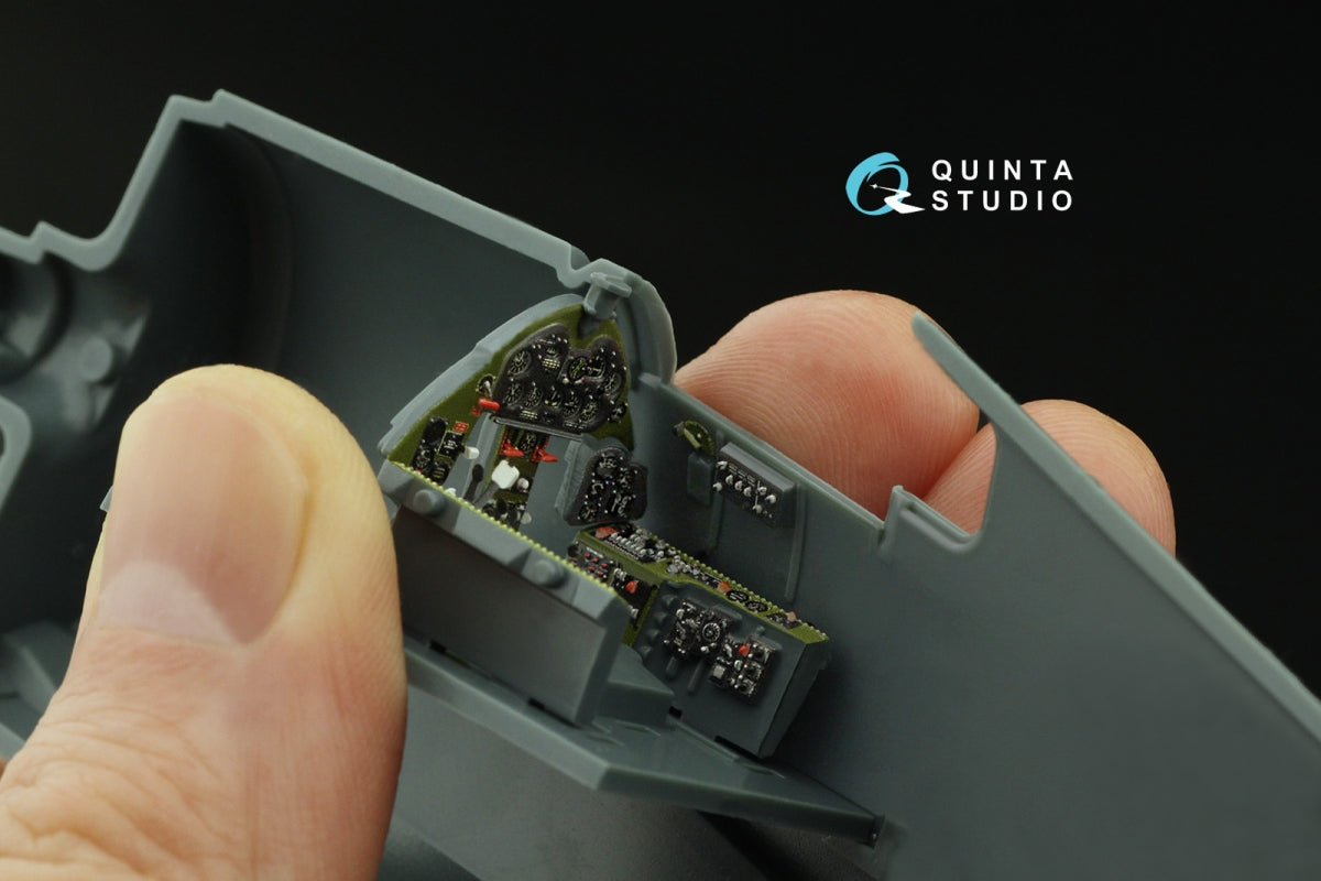 Intérieur coloré imprimé en 3D sur papier décalcomanie Quinta Studio QD48427 F6F-5 Hellcat (Eduard) 1/48 – image 10