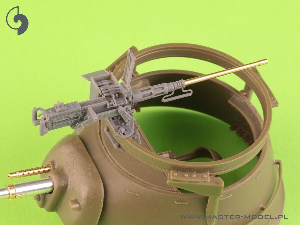 Master GM-35-073 Browning M2HB .50 cal (12,7mm) - do montażu na pierścieniu M49 (karetka D40721 / kołyska D40733 / skrzynka D40731 lub D90078) 1/35 – imagen 7
