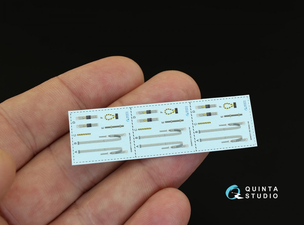 Quinta Studio QD48070 F-14D 3D-Printed &amp;amp; coloured Interior on decal paper (for Tamiya kit) 1/48 – imagen 3