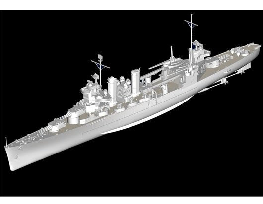 Trumpeter 05745 USS TUSCALOOSA CA-37 1/700 – immagine 6
