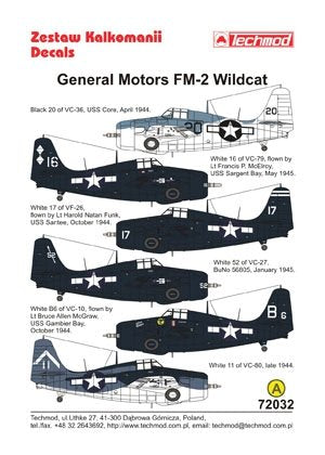 Techmod 72032 - General Motors FM-2 Wildcat 1/72 – Bild 2