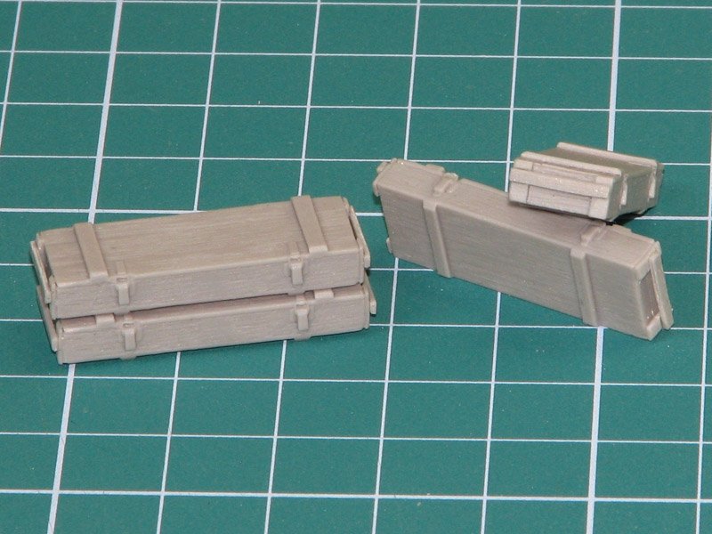 Eureka XXL E-016 Wooden Ammo Boxes for 7.5 cm Pak 40 1/35 – imagen 3