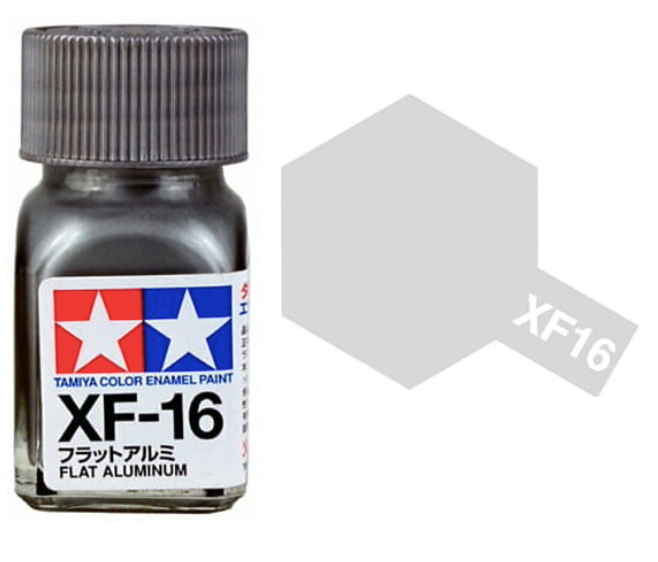 Tamiya XF16 Flat Aluminum (80316) Enamel Paint