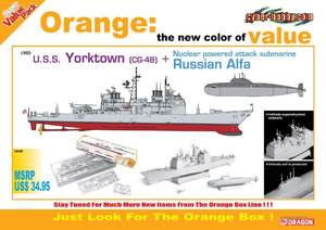 Cyber Hobby 1048 USS Yorktown CG-48 &amp;amp; Russian Alfa Class 1/350