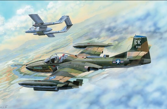 Trumpeter 02889 US A-37B Dragonfly Avion d'attaque au sol léger (1/48)