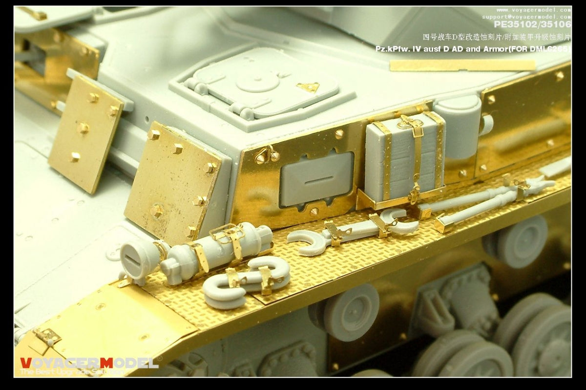 Voyager Model PE35102 Pz.KPfw. IV Ausf D For DRAGON 6265 1/35 – immagine 11