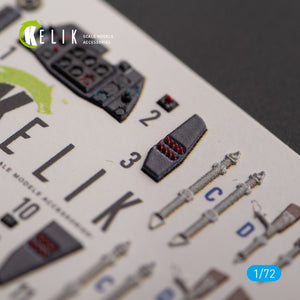 KELIK K72145 Me 163 B/S Komet - interior 3D decals for Hobby 2000/Academy kit 1/72 – imagen 4