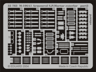 Eduard 35763 M-106A1 Armoured S. P.Mortar exterior 1/35 Tamiya