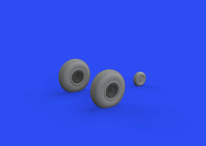 Eduard 648643 B-17 wheels block tread HK Models 1/48 – imagen 2