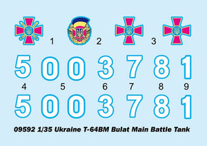 Trumpeter 09592 Ukraine T-64BM Bulat 1/35 – imagen 3