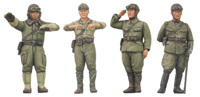 Fine Molds FM22 IJA Tank Crew Set (in motion) 1/35 – imagen 2