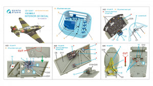 Quinta Studio QD+32241 MiG-3 3D-Printed &amp;amp; coloured Interior on decal paper (Trumpeter) (with 3D-printed resin parts) 1/32 – imagen 3