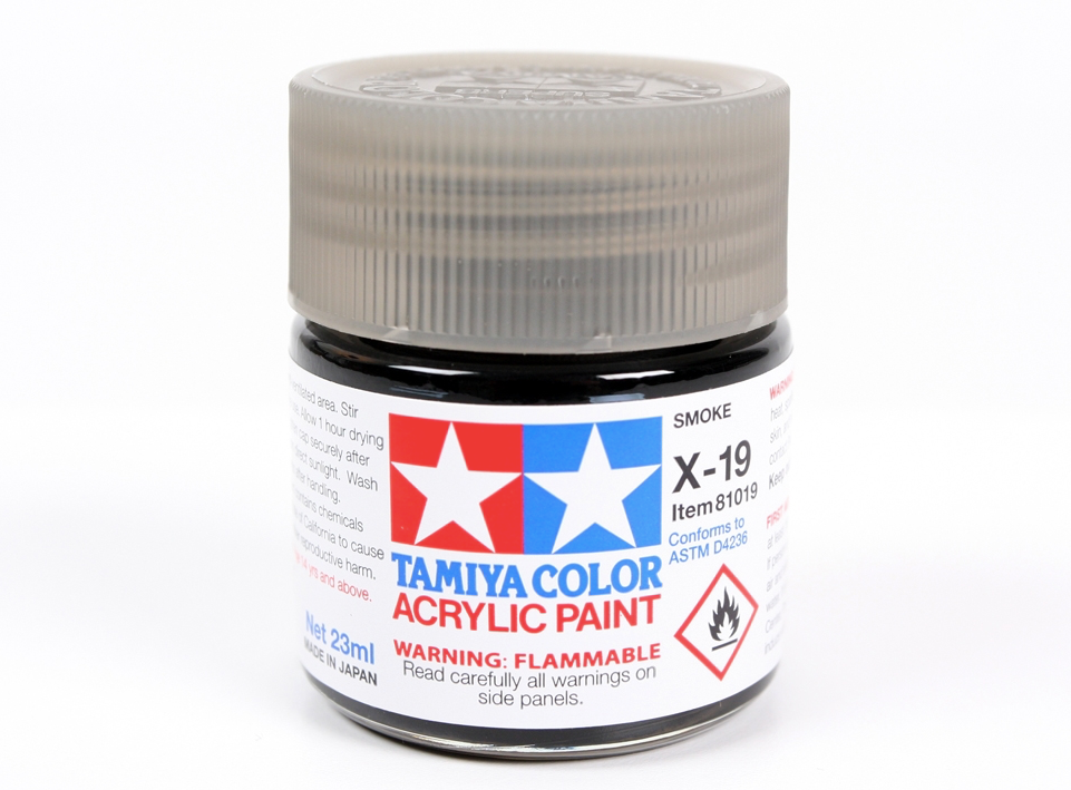Tamiya 81019 Acryl X-19 Smoke 23ml – Bild 2