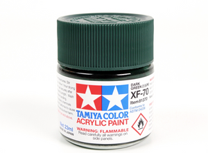 Tamiya 81370 Acryl XF-70 Dark Green 2 (IJN) 23ml – immagine 3
