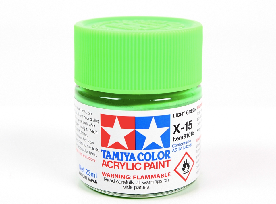 Tamiya 81015 Acryl X-15 Light Green 23ml – Bild 2