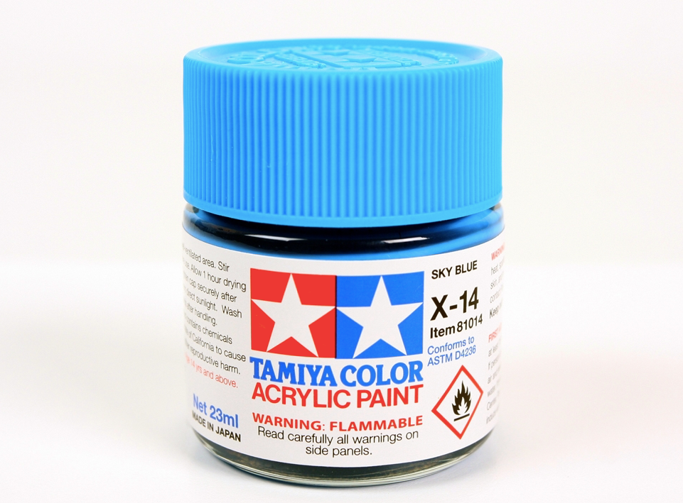Tamiya 81014 Acryl X-14 Sky Blue 23ml – Bild 2