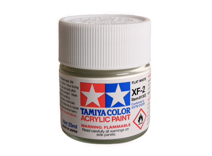 Tamiya 81302 Acryl XF-2 Flat White 23ml – immagine 3