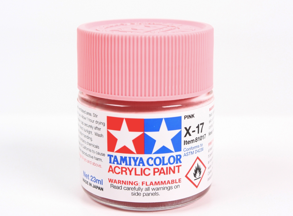 Tamiya 81017 Acryl X-17 Pink Gloss 23ml – immagine 2