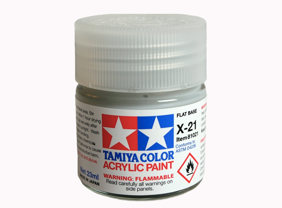 Tamiya 81021 Acryl X-21 Flat Base 23ml – Bild 2