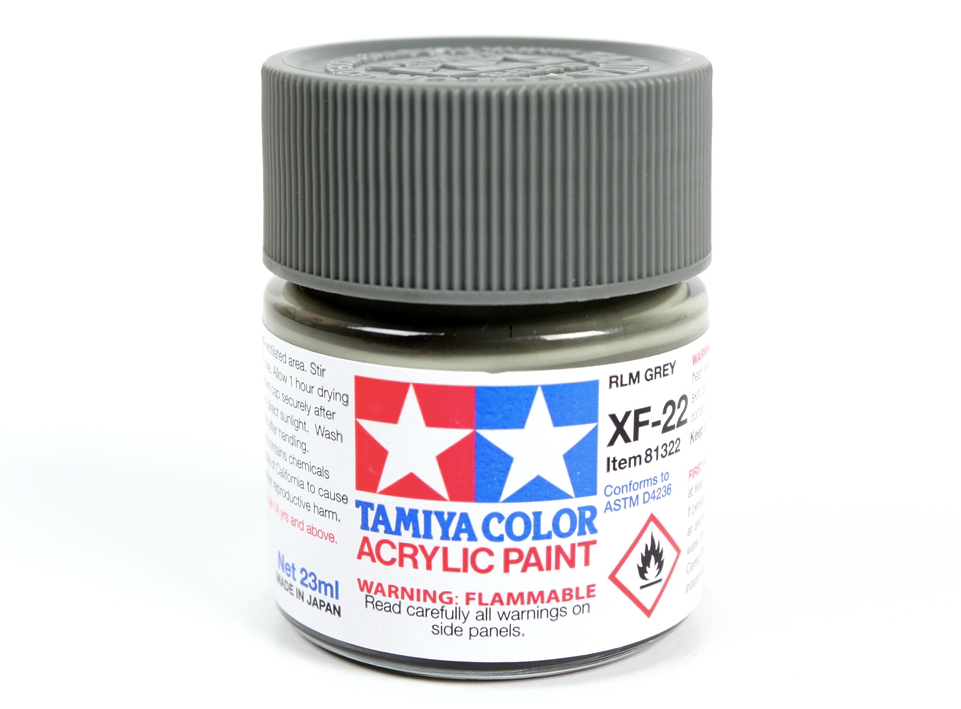 Tamiya 81322 Acryl XF-22 RLM Gris 23 ml – image 2