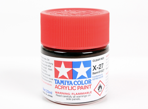 Tamiya 81027 Acryl X-27 Clear Red 23ml – immagine 2