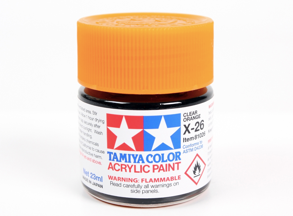 Tamiya 81026 Acrylic X-26 Clear Orange 23ml – image 2