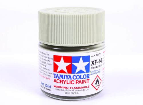 Tamiya 81314 Acryl XF-14 J.A. Grey 23ml – immagine 2