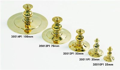 Pontos 35012P1 Buffed and Polished Solid Brass Pedestals Type 50 for Ship models