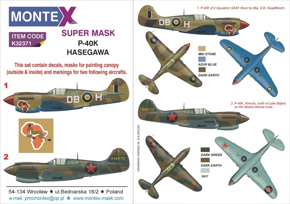Montex K32371 P-40K 1/32