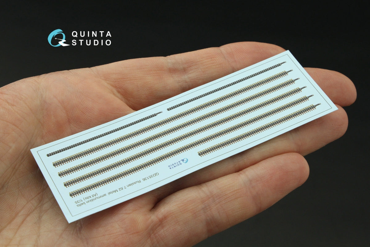 Quinta Studio QD35136 Russian 7.62 Metal ammunition belts (All kits) 1/35 – immagine 4