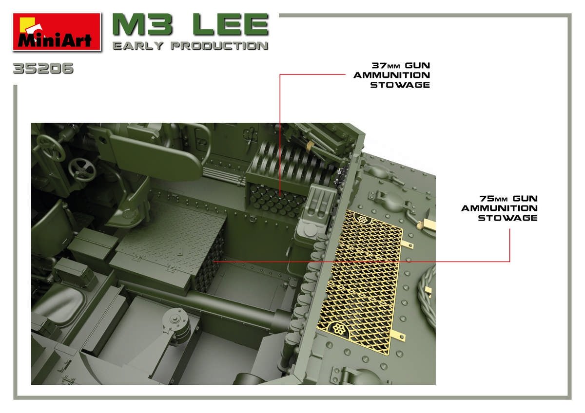 Miniart 35206 M3 Lee première production avec intérieur 1/35 – image 17