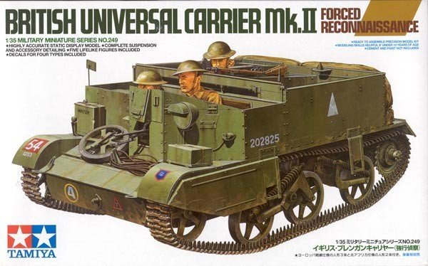 Tamiya 35249 British Universal Carrier Mk.II Forced Reconnaissance 1/35