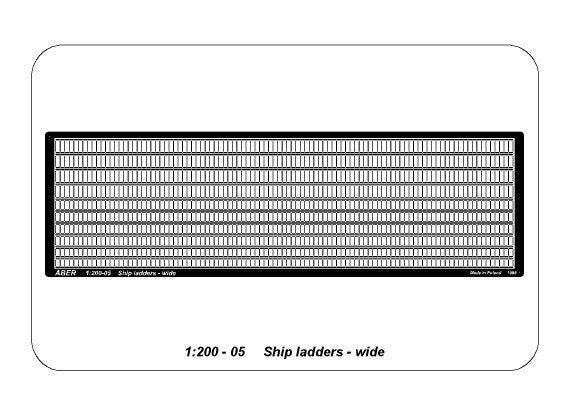 Aber 200-05 Ship ladders - wide 1/200 – imagen 5