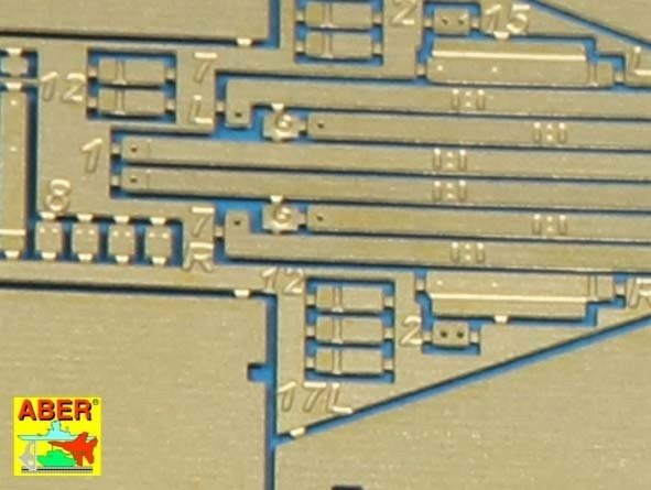 Aber 72A11 Osłony boczne do Sturmgeschutz III (wczesne) / Side skirts for Sturmgeschutz III (Early model) 1/72 – imagen 2