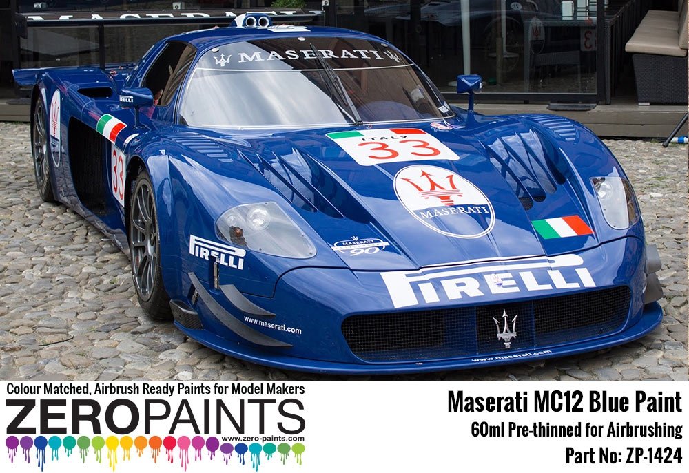 Zero Paints ZP-1424 Maserati MC12 Blue Paint 60ml – imagen 2