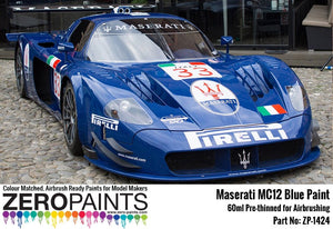 Zero Paints ZP-1424 Maserati MC12 Blue Paint 60ml – imagen 2