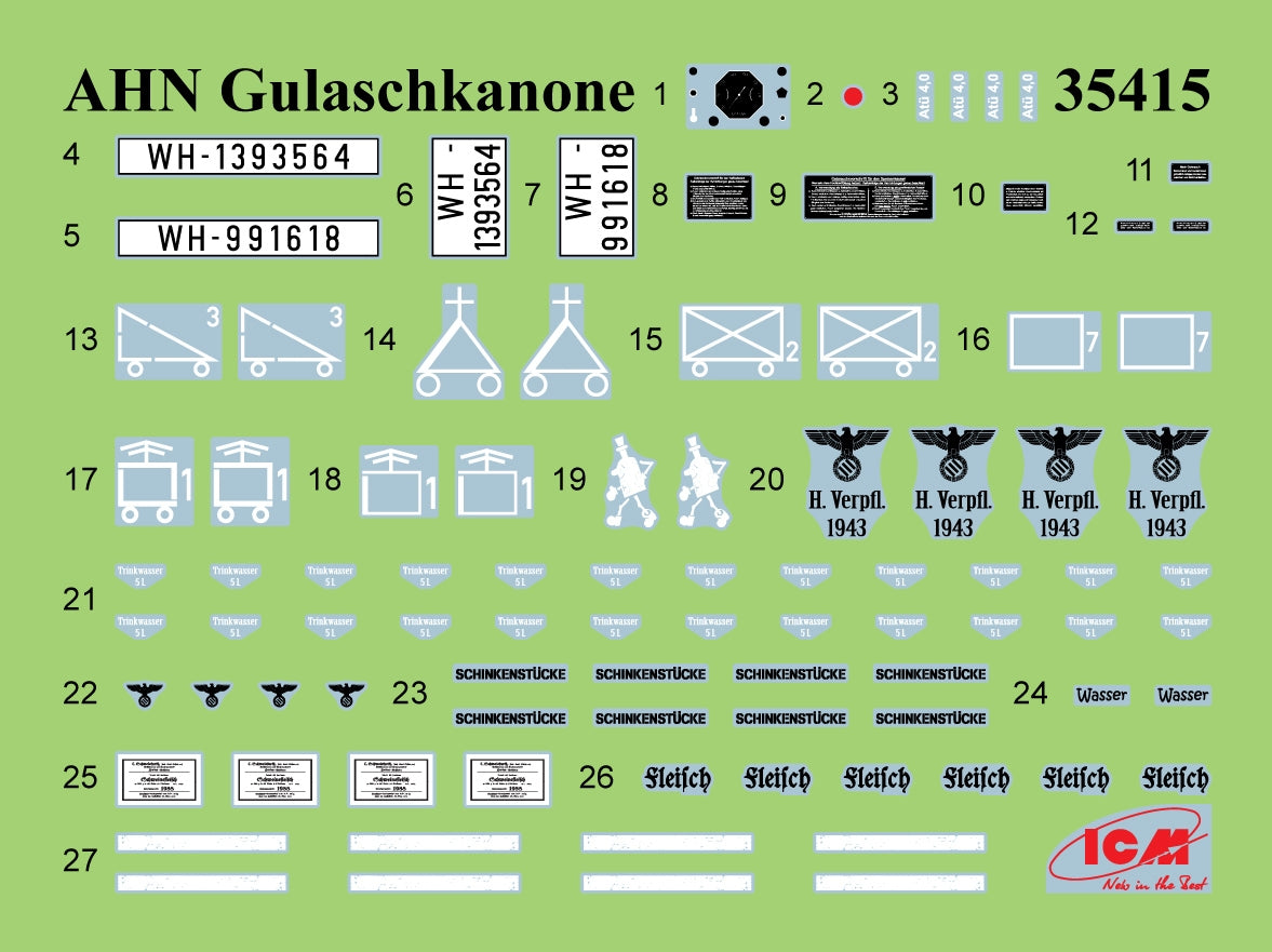 ICM 35415 Gulaschkanone, field kitchen in the AHN truck 1/35 – immagine 11