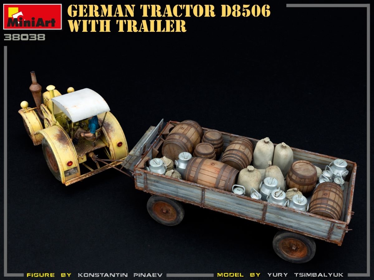 MiniArt 38038 German Tractor D8506 with trailer 1/35 – imagen 11