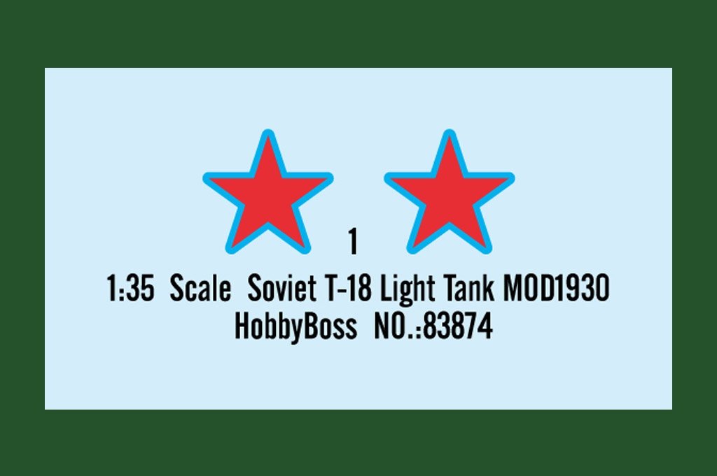 Hobby Boss 83874 Soviet T-18 Light Tank MOD1930 1/35 – image 3