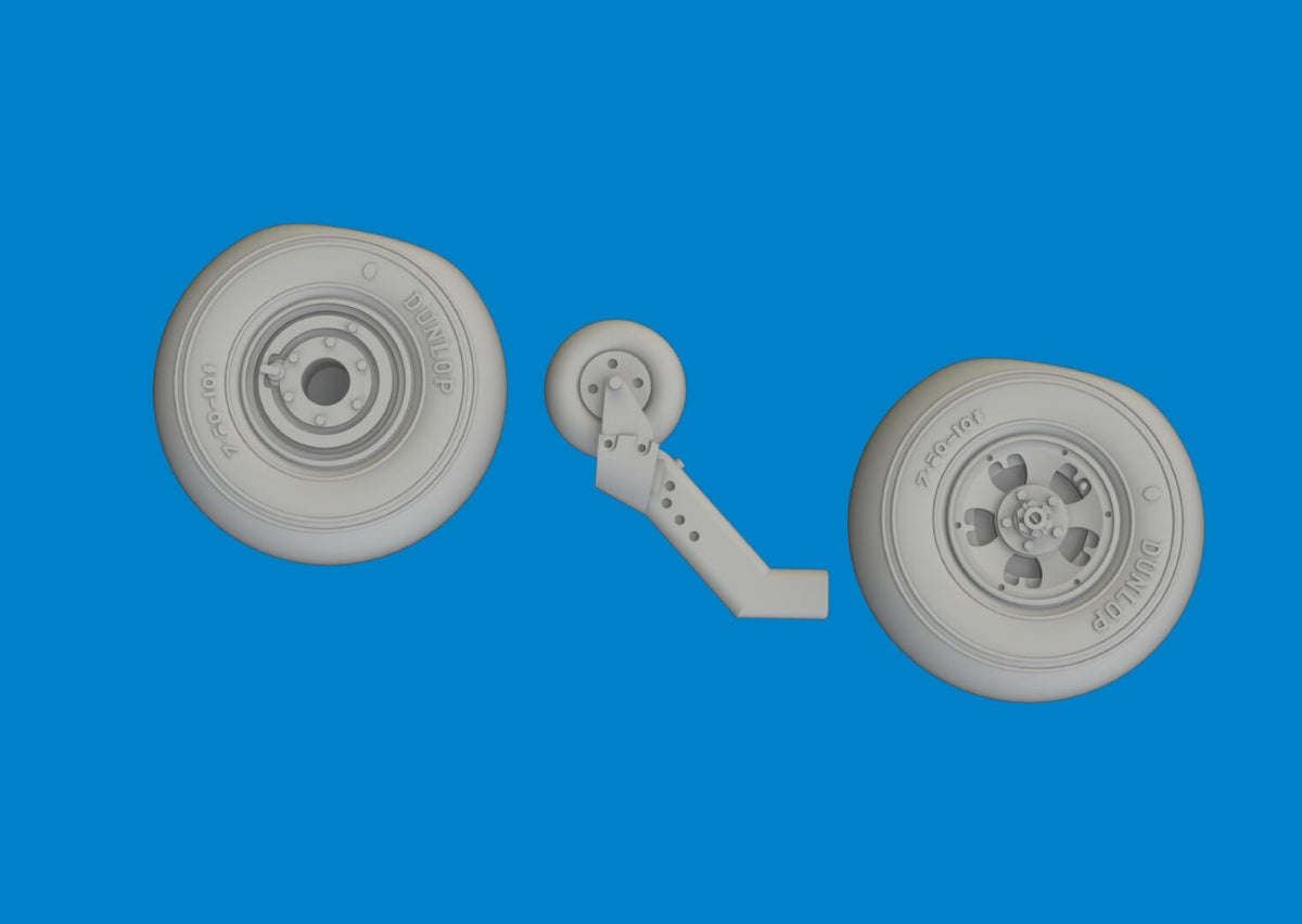 Eduard 672407 Spitfire Mk. V wheels Tamiya 1/72 – imagen 4