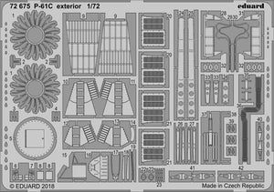 Eduard 72675 P-61C extérieur HOBBY BOSS 1/72