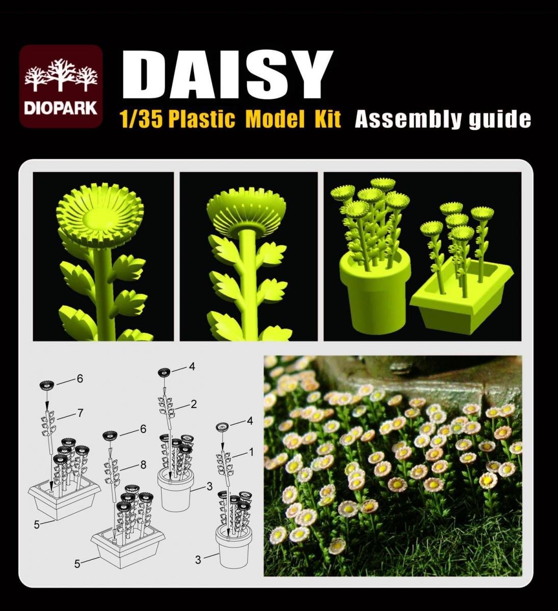 Diopark 35002 Plant Series Daisy 1/35 – imagen 2