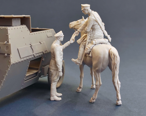 Copper State Models F35-032 Imperial Russian Automobile MG platoon Orderly officer passing an order 1/35 – Bild 2