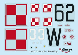 Mirage Hobby 900002 PZL P-11c Samolot myśliwski Pro Kit 1/48 – zdjęcie 2