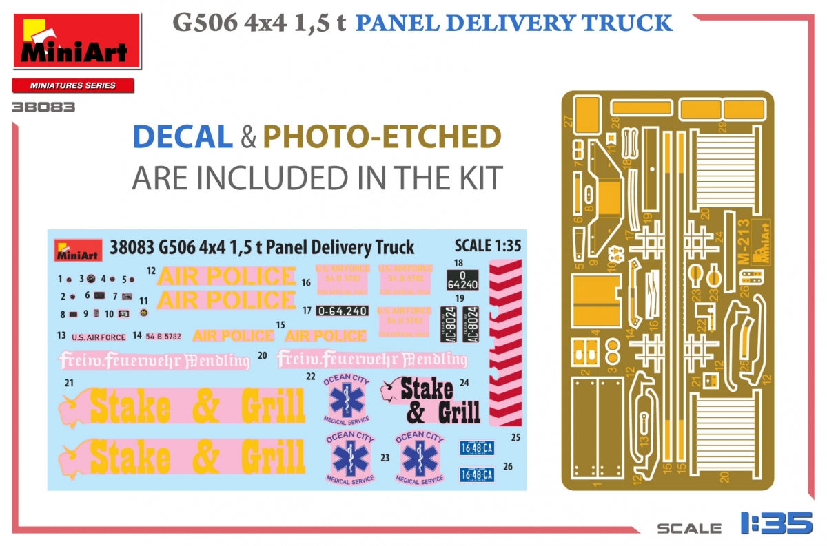 MiniArt 38083 G506 4х4 1,5 t PANEL DELIVERY TRUCK 1/35 – Bild 2