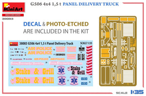 MiniArt 38083 G506 4х4 1,5 t PANEL DELIVERY TRUCK 1/35 – Bild 2