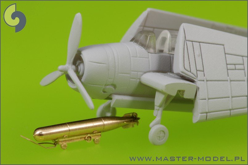 Master SM-350-072 USN Airborne torpedoes Mark 13 (22.4in) with trolleys - early type (10 pcs) – imagen 3